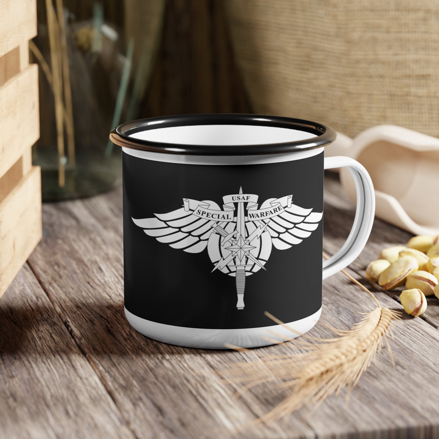 Tacp special warfare enamel mug