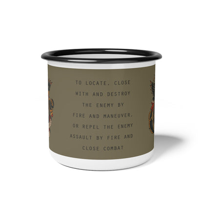 Enamel Mug - USMC Vintage Tattoo Enamel Mug