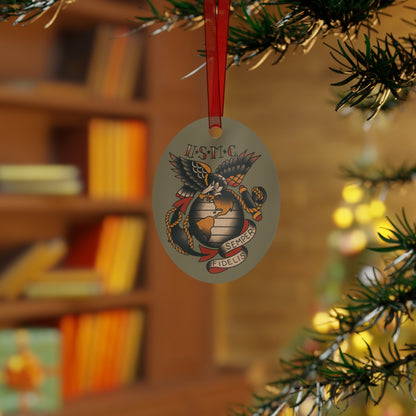 USMC Rifle Squad Metal Ornament