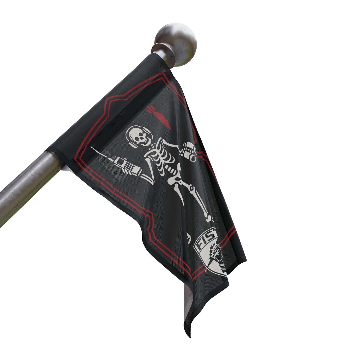 FISTER FO forward observer black beard flag