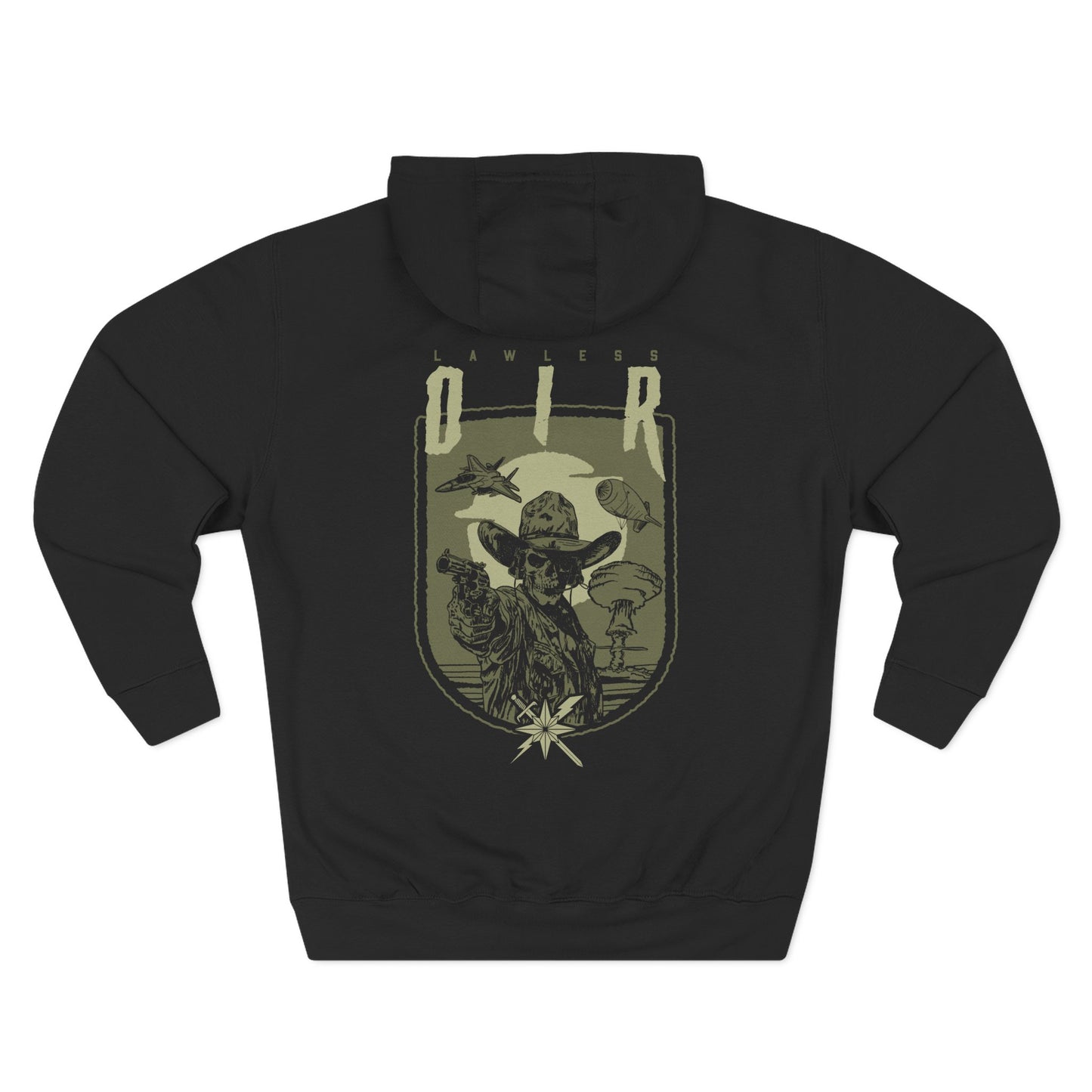 Fleece Hoodie - OIR Deployment Hoodie for Callsign Lawless TACP JTAC