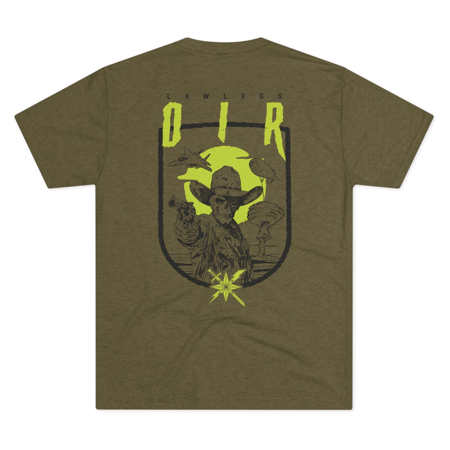 Lawless Oir Black / Green Tri Blend Tee