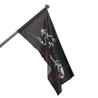 FISTER FO forward observer black beard flag