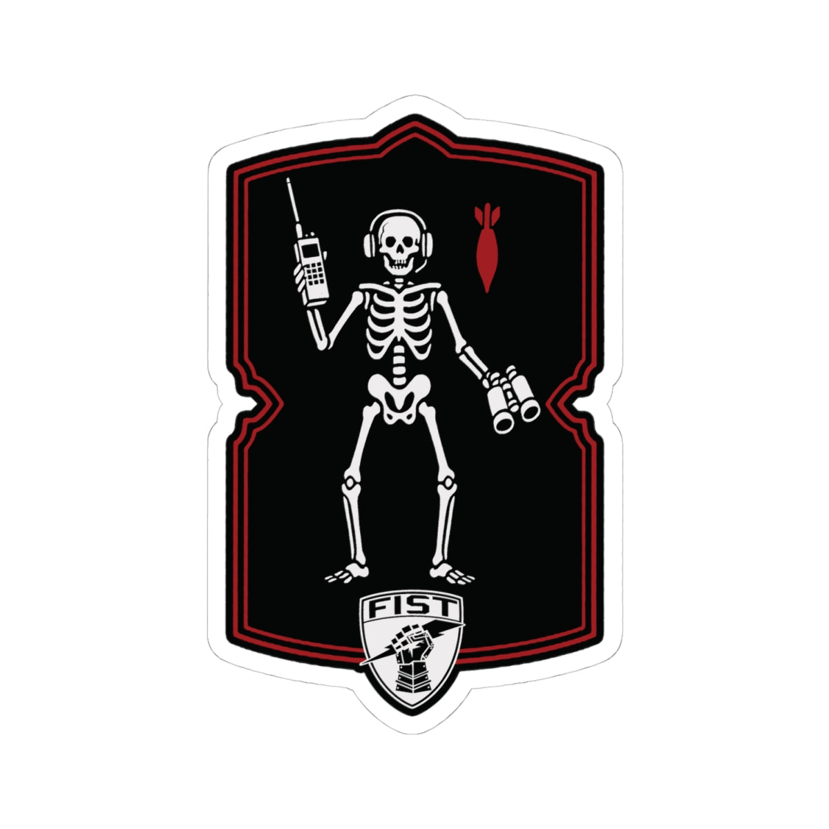 Fo/ JFO black beard sticker