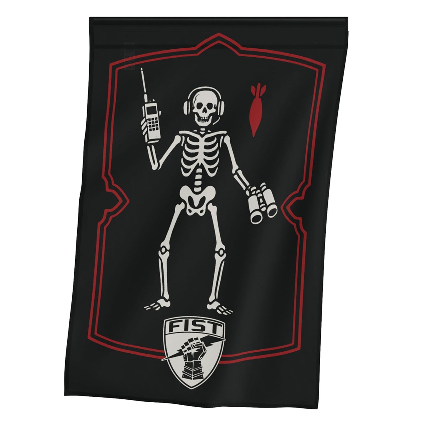 FISTER FO forward observer black beard flag