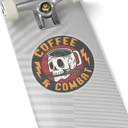 Coffee and Combat Sticker