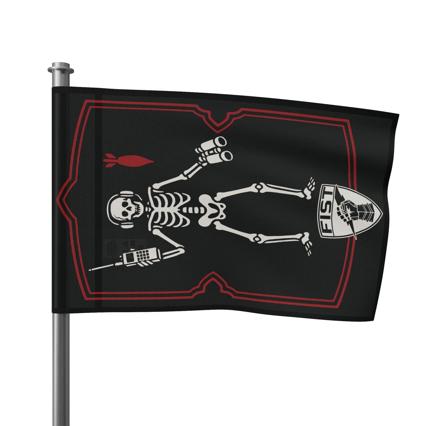 FISTER FO forward observer black beard flag