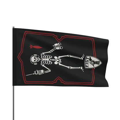 FISTER FO forward observer black beard flag
