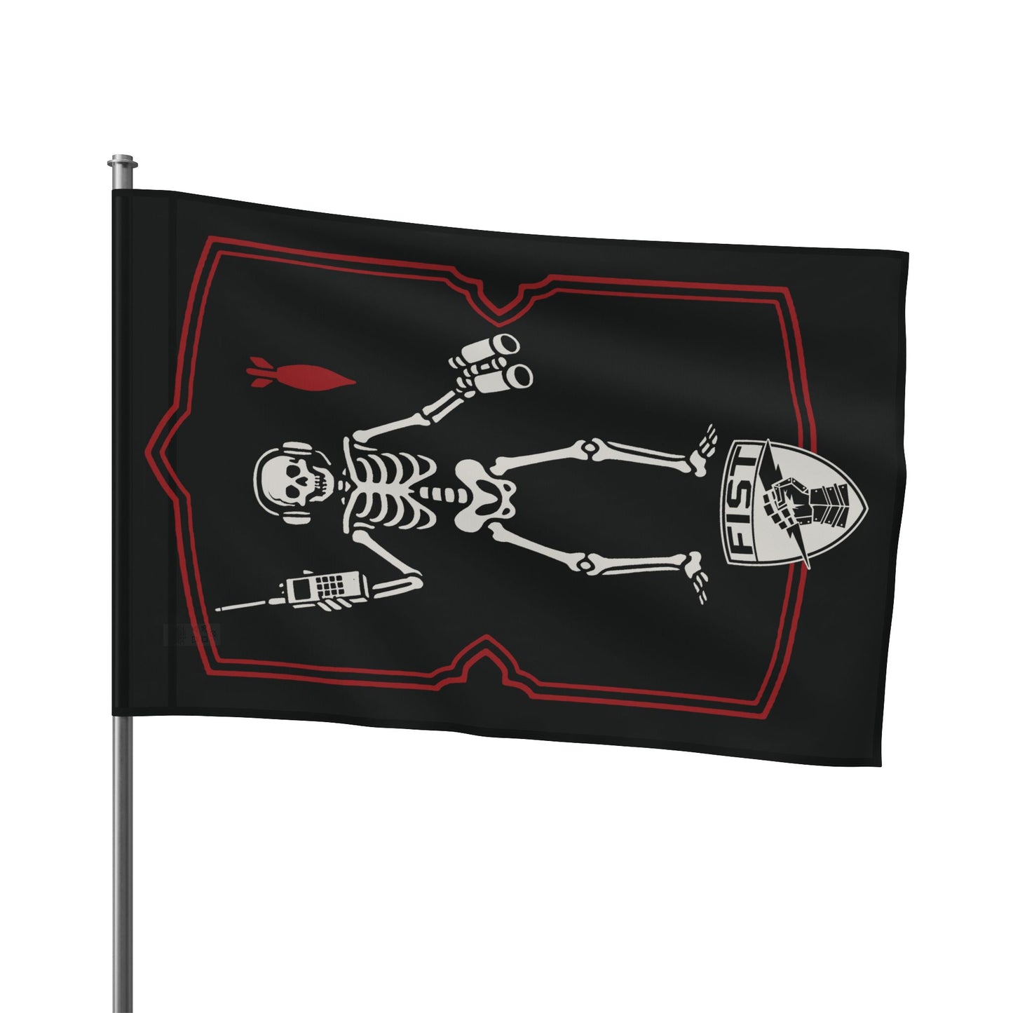 FISTER FO forward observer black beard flag