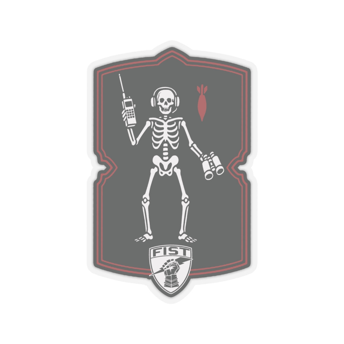 Fo/ JFO black beard sticker