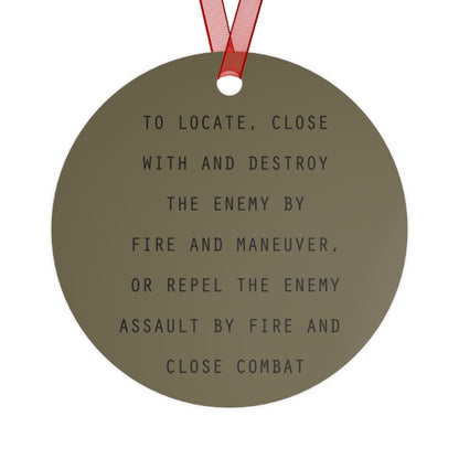 USMC Rifle Squad Metal Ornament