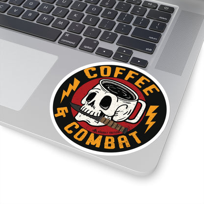 Coffee and Combat Sticker