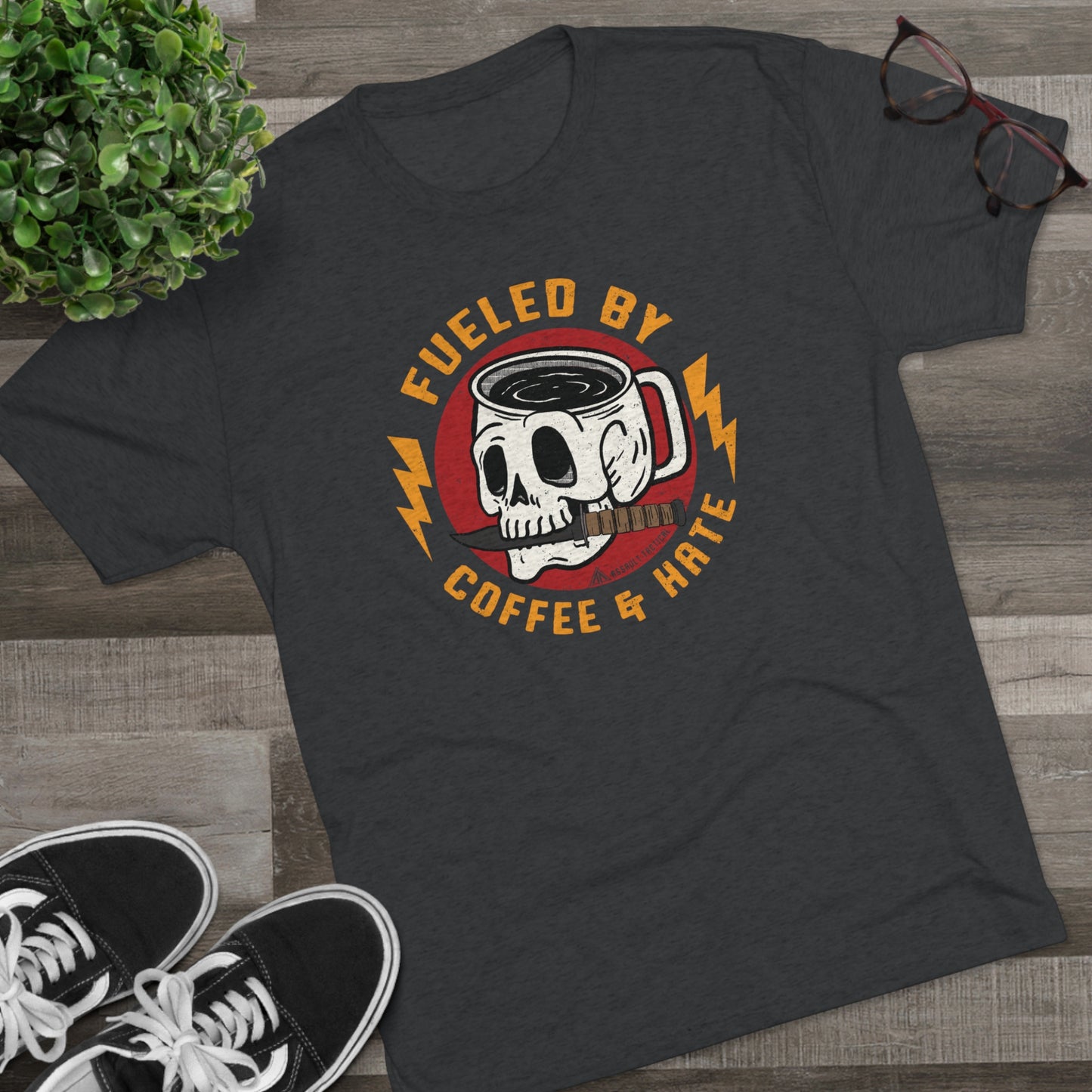 Fueled by Coffee and Hate tee