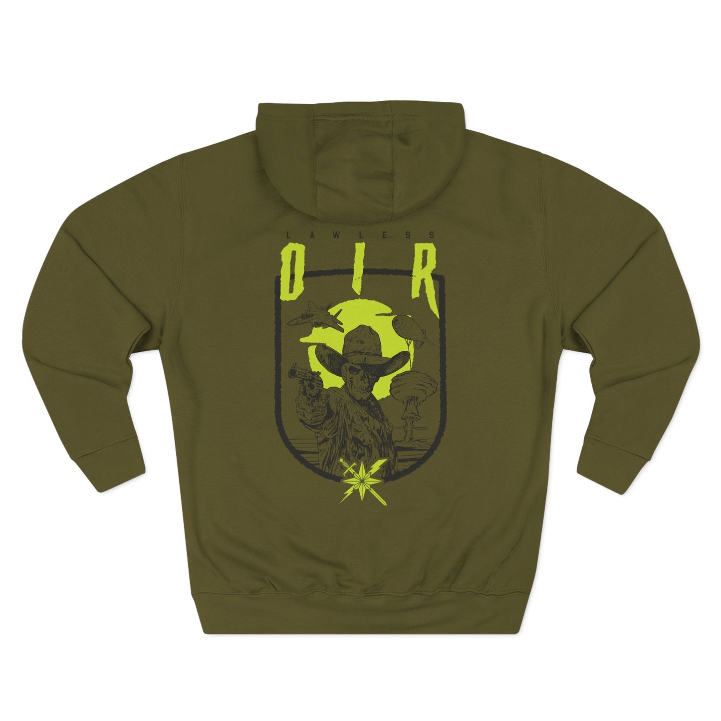 Fleece Hoodie - OIR Deployment Hoodie for Callsign Lawless TACP JTAC
