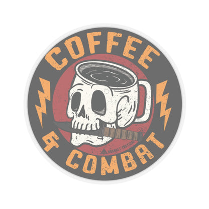 Coffee and Combat Sticker